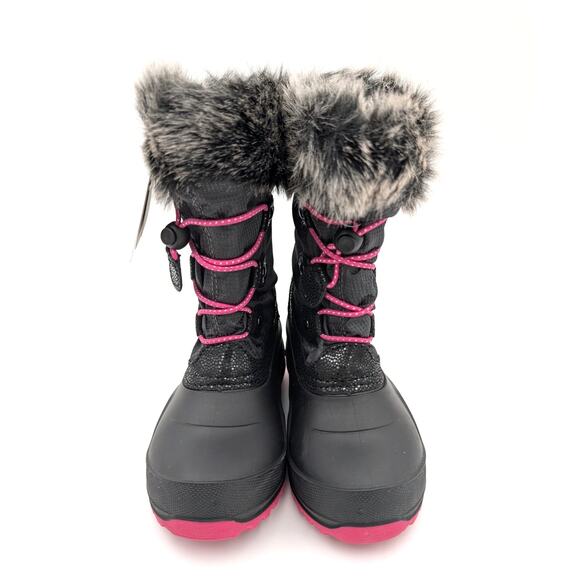 Kamik Powdery 3 Waterproof Winter Boot Kid's Black/Pink Size US11 EU29 - Picture 2 of 13